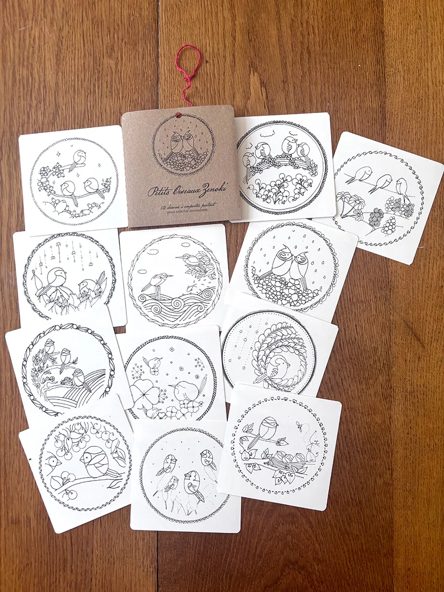 coloriages Petits Oiseaux Zenoki